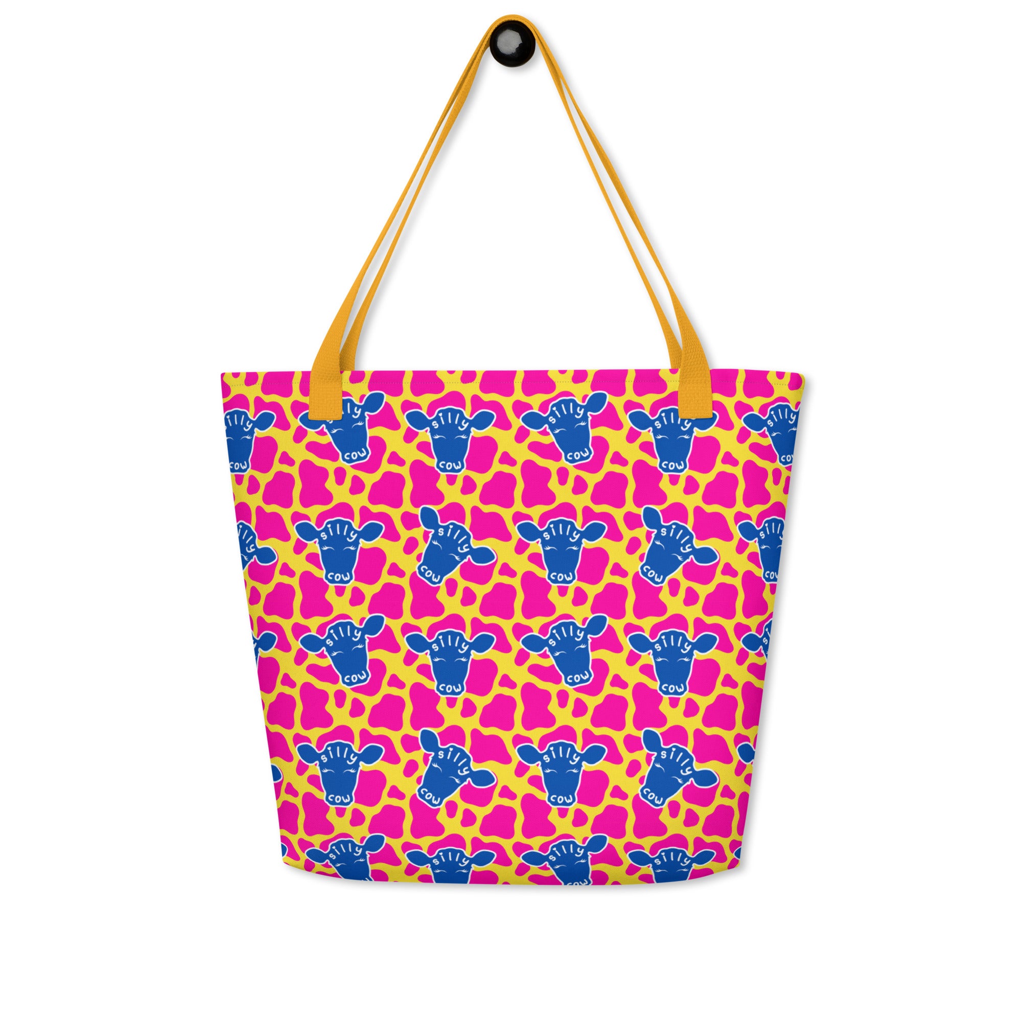 XL Tote Bag with Pocket - 'Silly Cow'