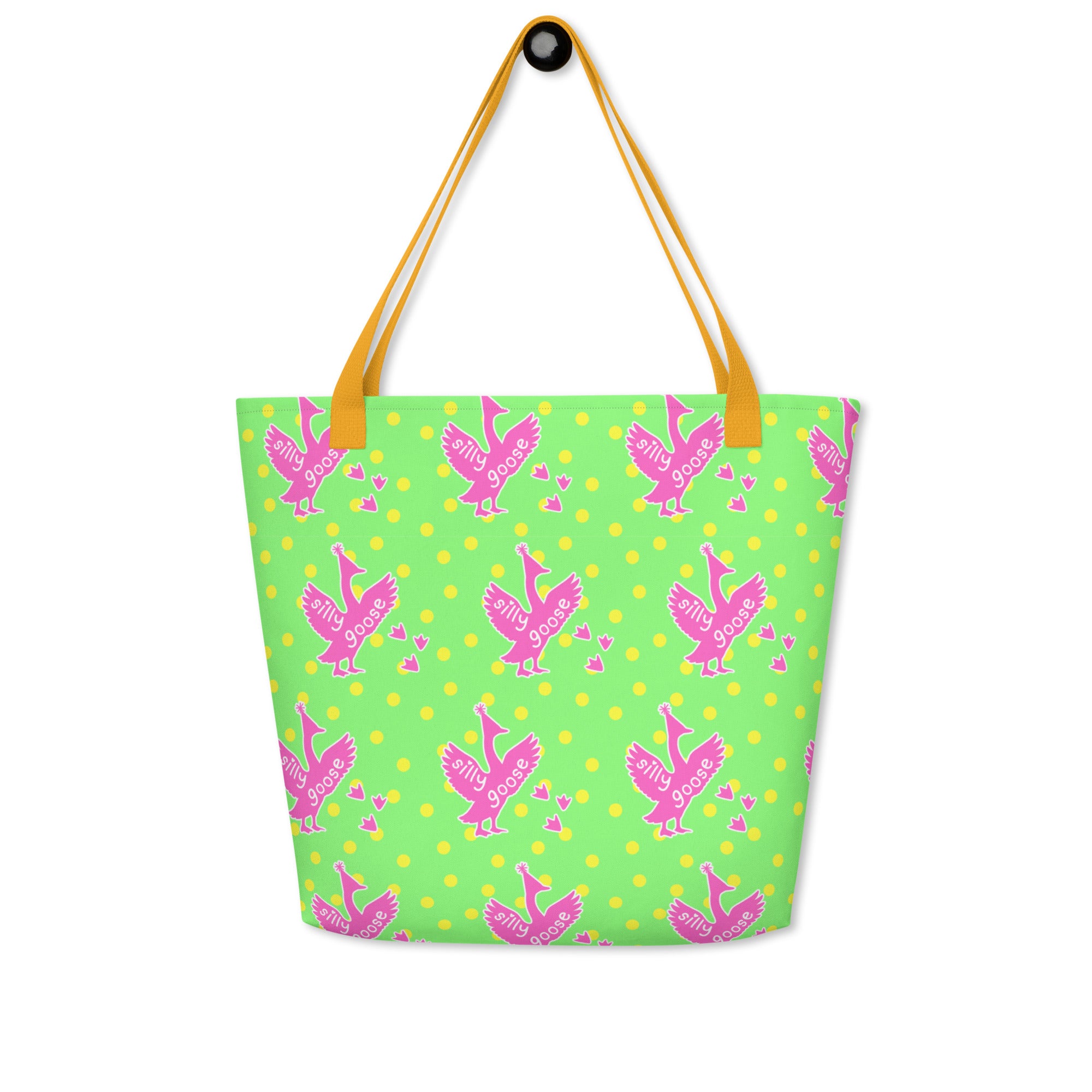 XL Tote Bag with Pocket - 'Silly Goose'