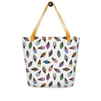 XL Tote Bag with Pocket - 'Ice Cream' Tote Bag