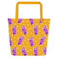XL Tote Bag with Pocket - 'Cool Cat' Default Title