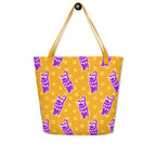 XL Tote Bag with Pocket - 'Cool Cat'