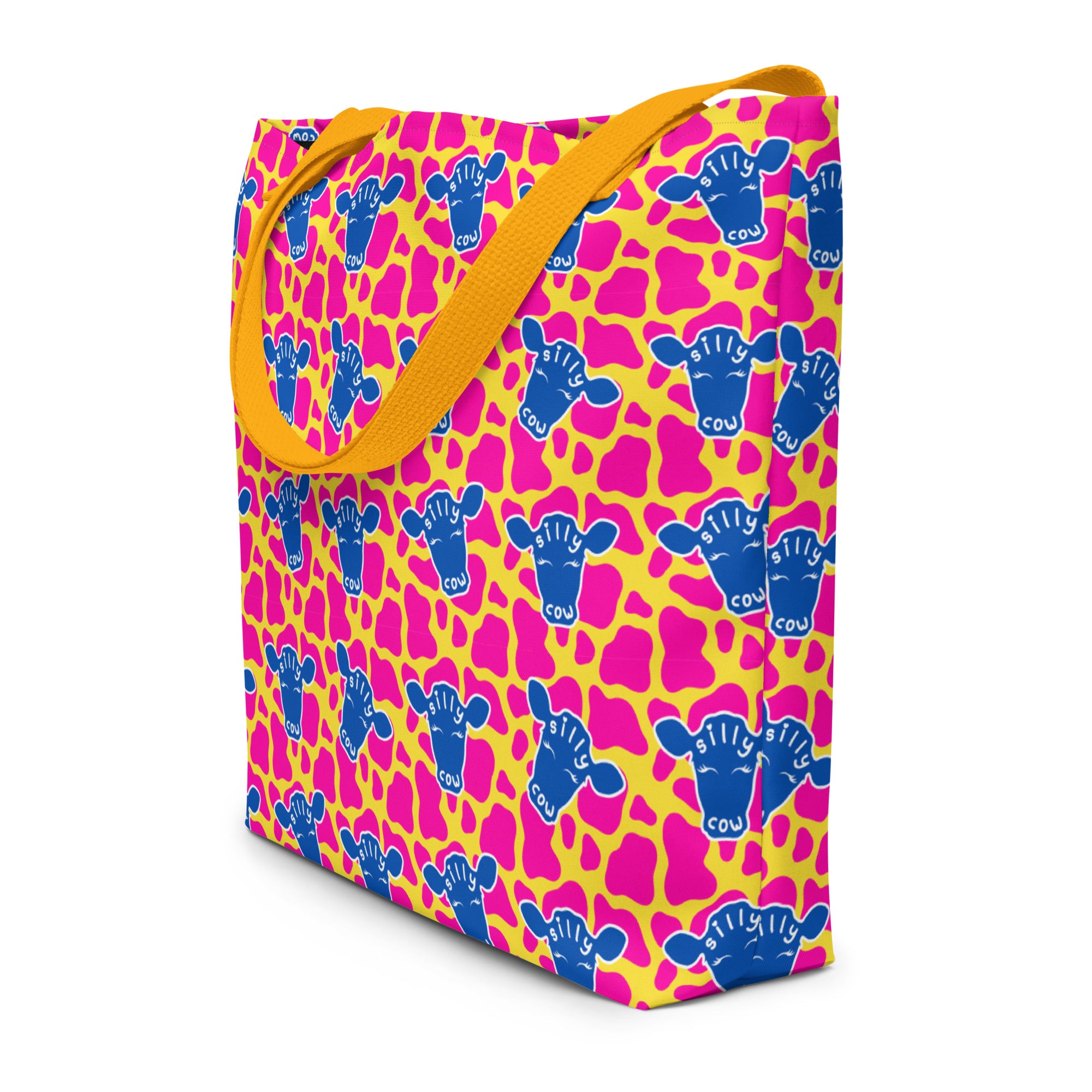XL Tote Bag with Pocket - 'Silly Cow'