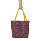 XL Tote Bag with Pocket - 'Galactic Gold'