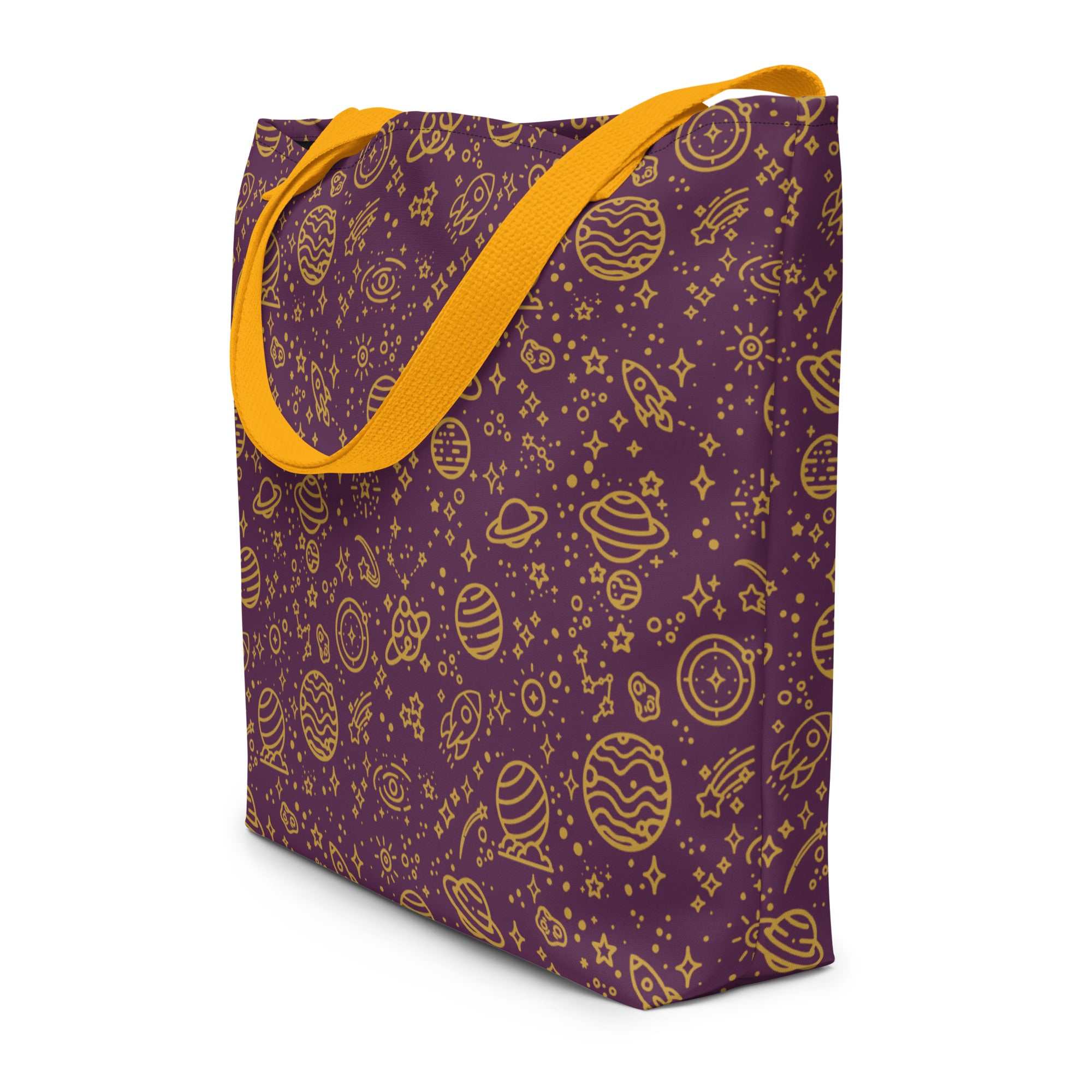 XL Tote Bag with Pocket - 'Galactic Gold'