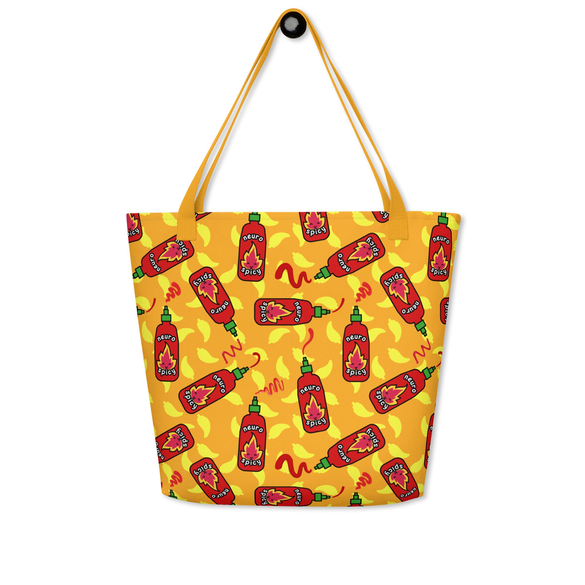 XL Tote Bag with Pocket - 'Neurospicy'