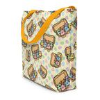 XL Tote Bag with Pocket - 'Easter Kittens'