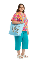 XL Tote Bag with Pocket - 'Chippy Tea' Tote Bag
