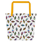 XL Tote Bag with Pocket - 'Ice Cream' Default Title Tote Bag