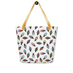 XL Tote Bag with Pocket - 'Ice Cream' Tote Bag