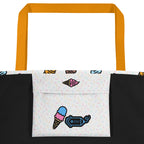 XL Tote Bag with Pocket - 'Ice Cream' Tote Bag