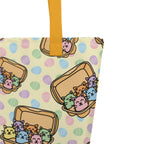 XL Tote Bag with Pocket - 'Easter Kittens'