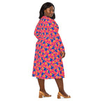 Long Sleeve Pocket Flare Dress - 'Silly Cow'