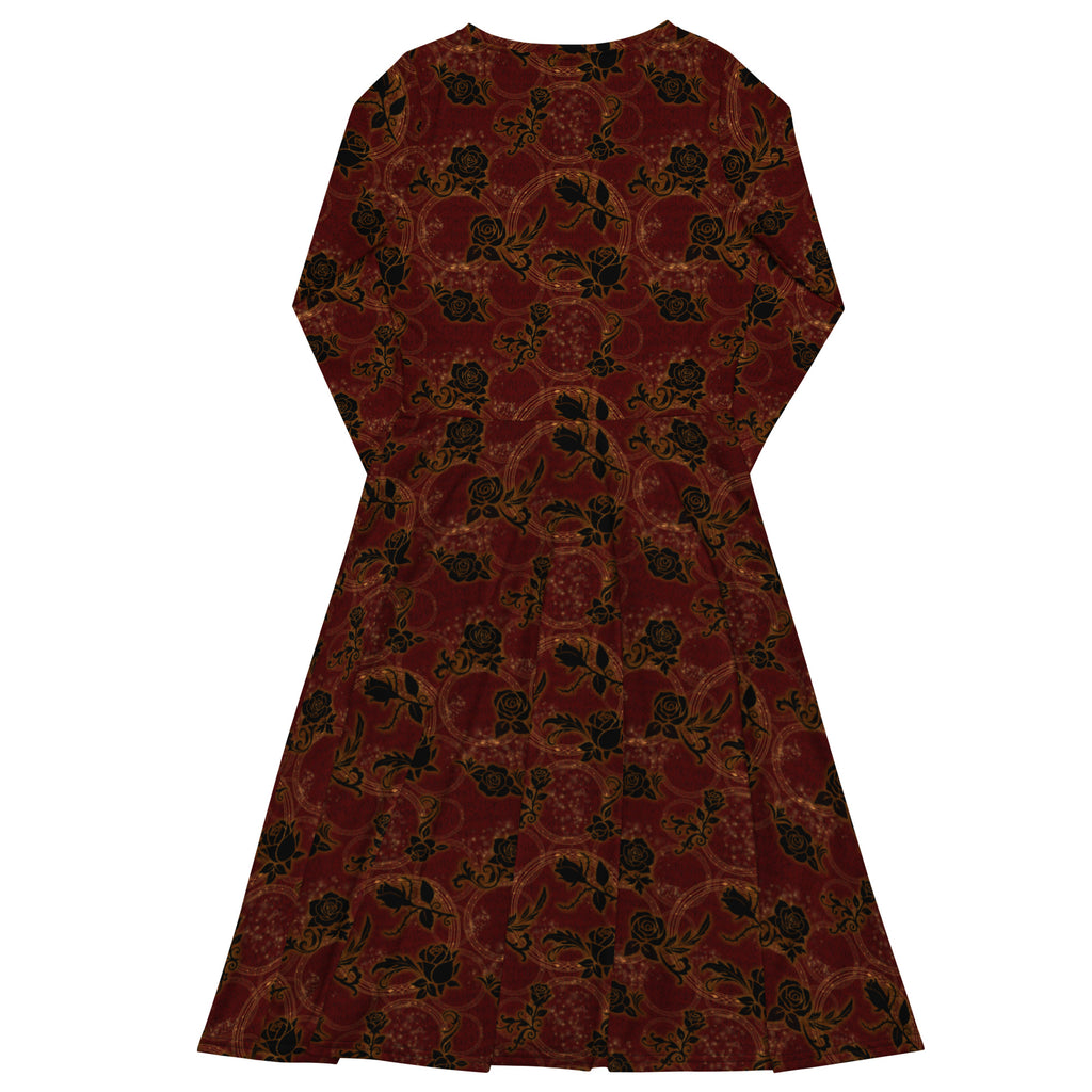 Long Sleeve Pocket Flare Dress - 'Spellbound'