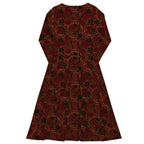 Long Sleeve Pocket Flare Dress - 'Spellbound'