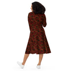 Long Sleeve Pocket Flare Dress - 'Spellbound'