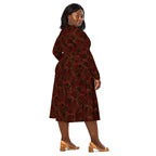 Long Sleeve Pocket Flare Dress - 'Spellbound'