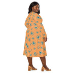 Long Sleeve Pocket Flare Dress - 'Perfect Pup'