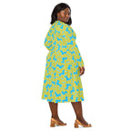 Long Sleeve Pocket Flare Dress - 'Silly Sausage'