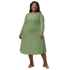 Long Sleeve Pocket Flare Dress - 'Summertime Vintage'