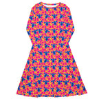 Long Sleeve Pocket Flare Dress - 'Silly Cow' 6XL