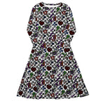 Long Sleeve Pocket Flare Dress - 'Not A Phase, Mom' 6XL