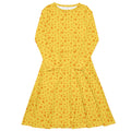 Long Sleeve Pocket Flare Dress - 'Itsy Bitsy Daisy (Marigold)' 6XL