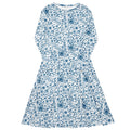 Long Sleeve Pocket Flare Dress - 'Gothic Garden (Bone China Version)' 6XL