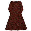 Long Sleeve Pocket Flare Dress - 'Spellbound' 6XL