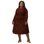 Long Sleeve Pocket Flare Dress - 'Spellbound'