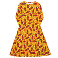 Long Sleeve Pocket Flare Dress - 'Neurospicy' 6XL
