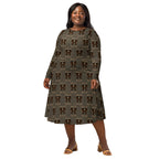 Long Sleeve Pocket Flare Dress - 'Dead Cute'