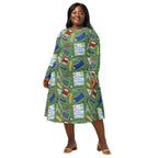 Long Sleeve Pocket Flare Dress - 'Teacher's Pet'
