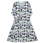 Long Sleeve Pocket Flare Dress - 'Gingham Getaway' 6XL