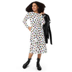 Long Sleeve Pocket Flare Dress - 'Ice Cream' Long Sleeve Dress