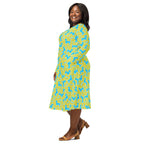 Long Sleeve Pocket Flare Dress - 'Silly Sausage'