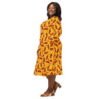 Long Sleeve Pocket Flare Dress - 'Neurospicy'