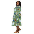 Long Sleeve Pocket Flare Dress - 'Teacher's Pet'