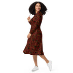 Long Sleeve Pocket Flare Dress - 'Spellbound'