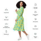 Long Sleeve Pocket Flare Dress - 'Silly Sausage'
