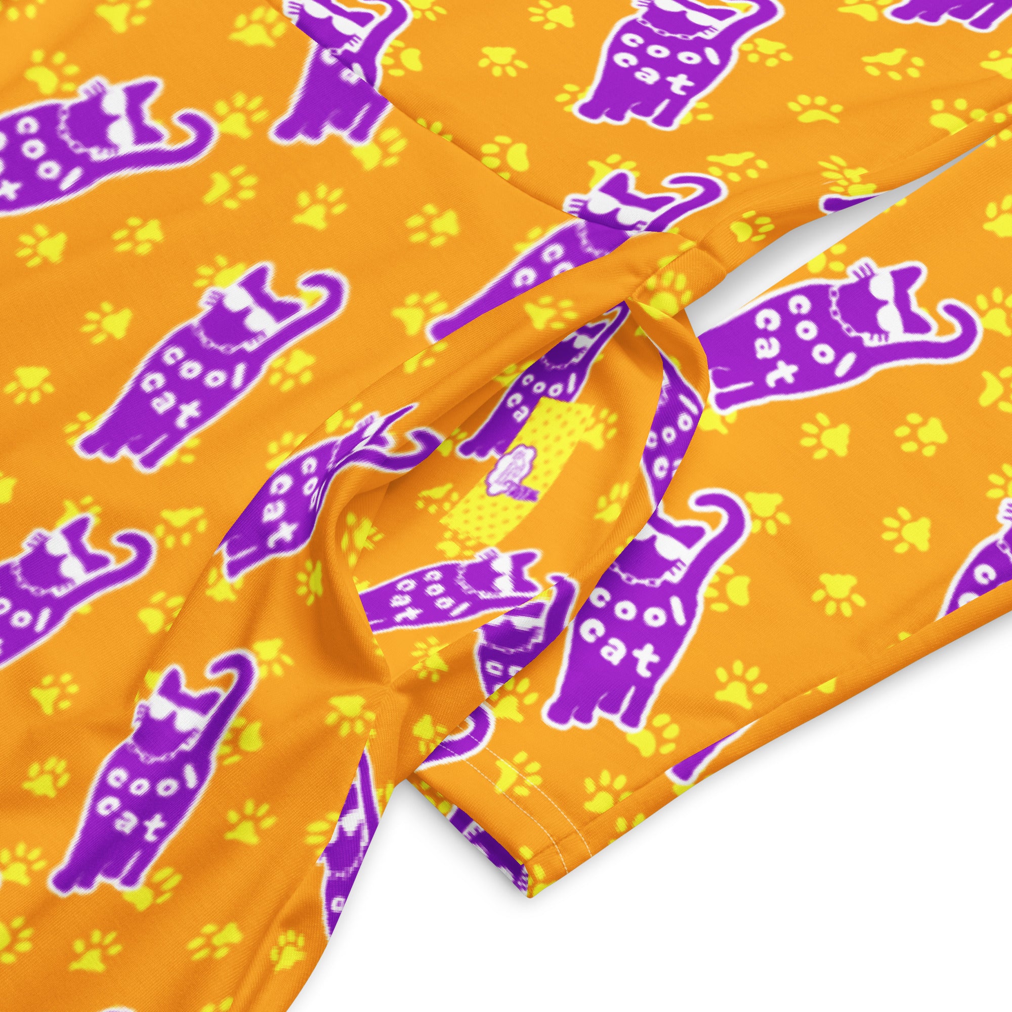 Long Sleeve Pocket Flare Dress - 'Cool Cat'