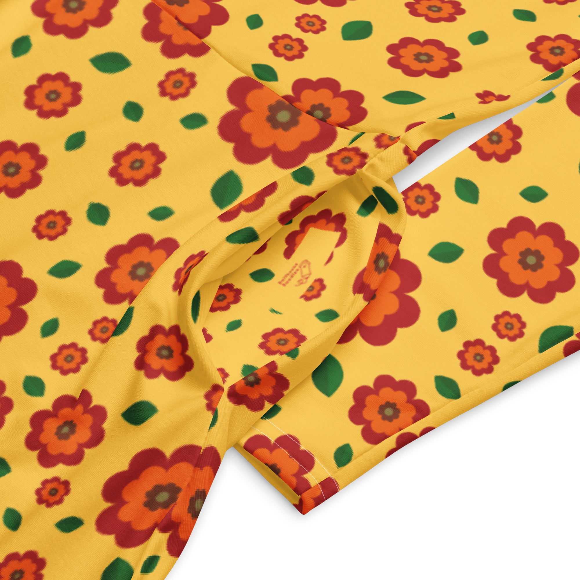 Long Sleeve Pocket Flare Dress - 'Petal Pop'
