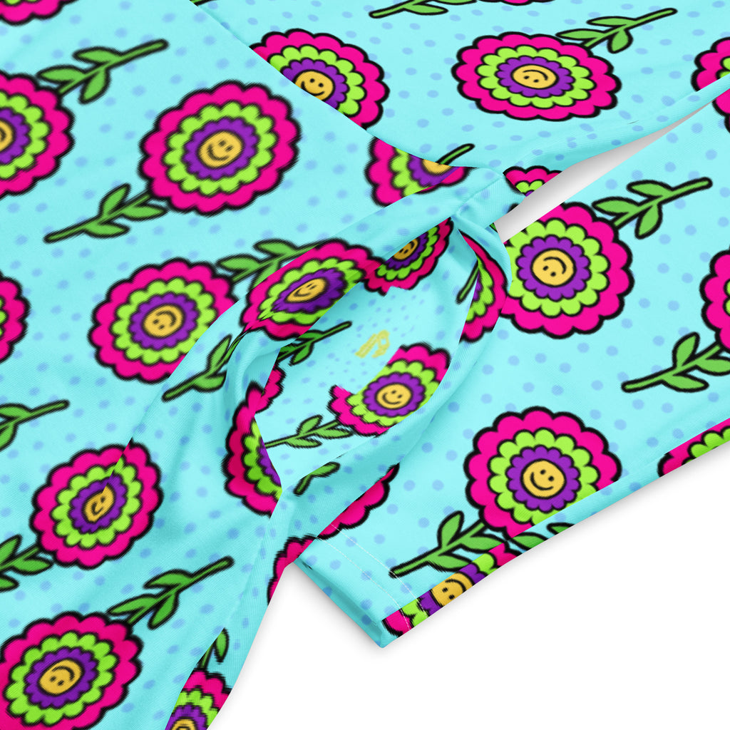 Long Sleeve Pocket Flare Dress - 'Blooming With Joy'