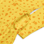 Long Sleeve Pocket Flare Dress - 'Itsy Bitsy Daisy (Marigold)'