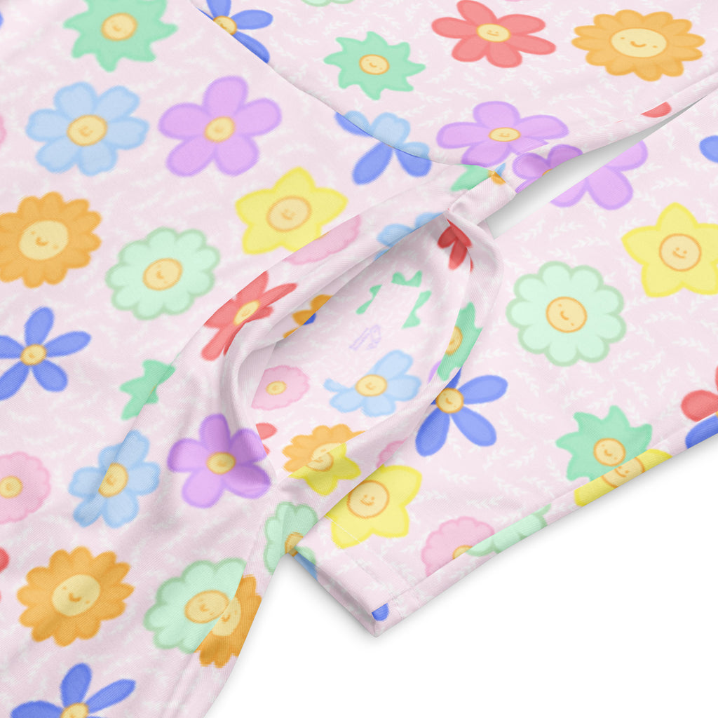 Long Sleeve Pocket Flare Dress - 'Positive Petals'