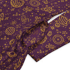 Long Sleeve Pocket Flare Dress - 'Galactic Gold'