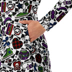 Long Sleeve Pocket Flare Dress - 'Not A Phase, Mom'