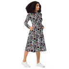 Long Sleeve Pocket Flare Dress - 'Not A Phase, Mom'