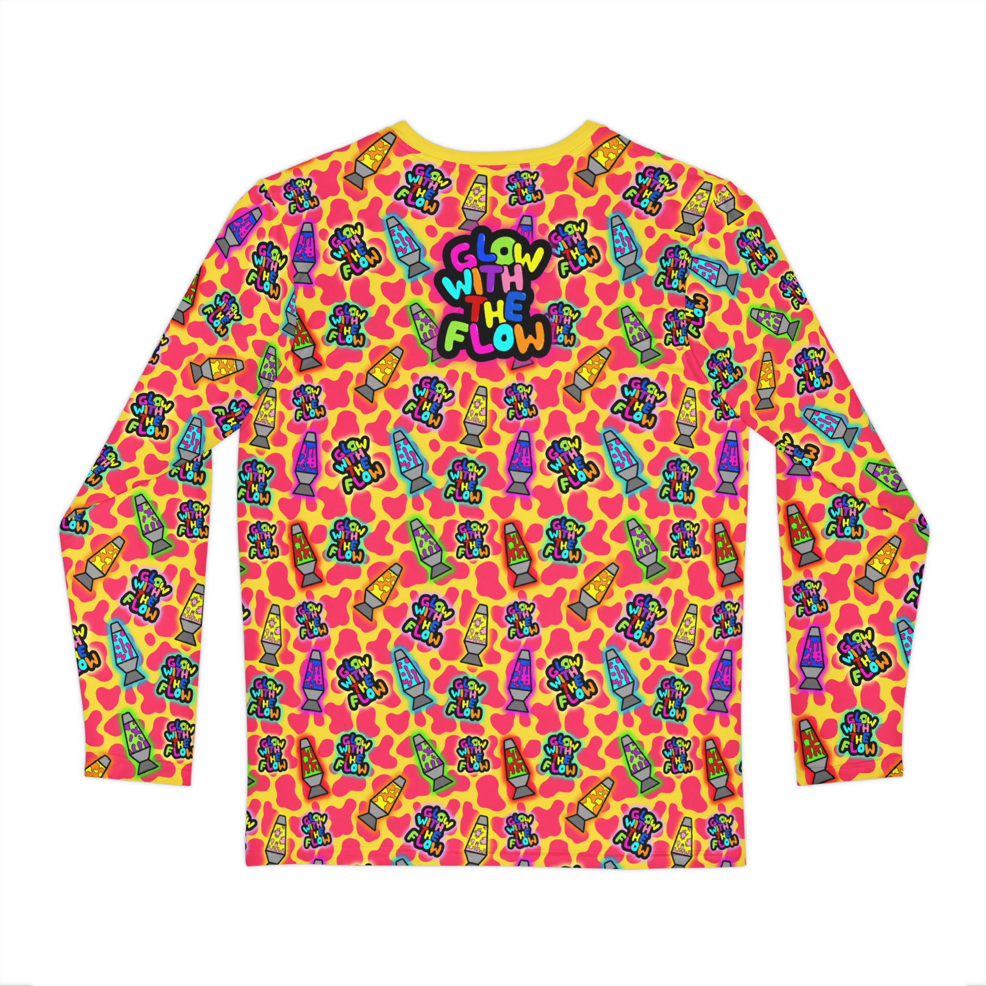 Unisex Long Sleeve Tee- 'Glow With the Flow' Long Sleeve T-Shirt