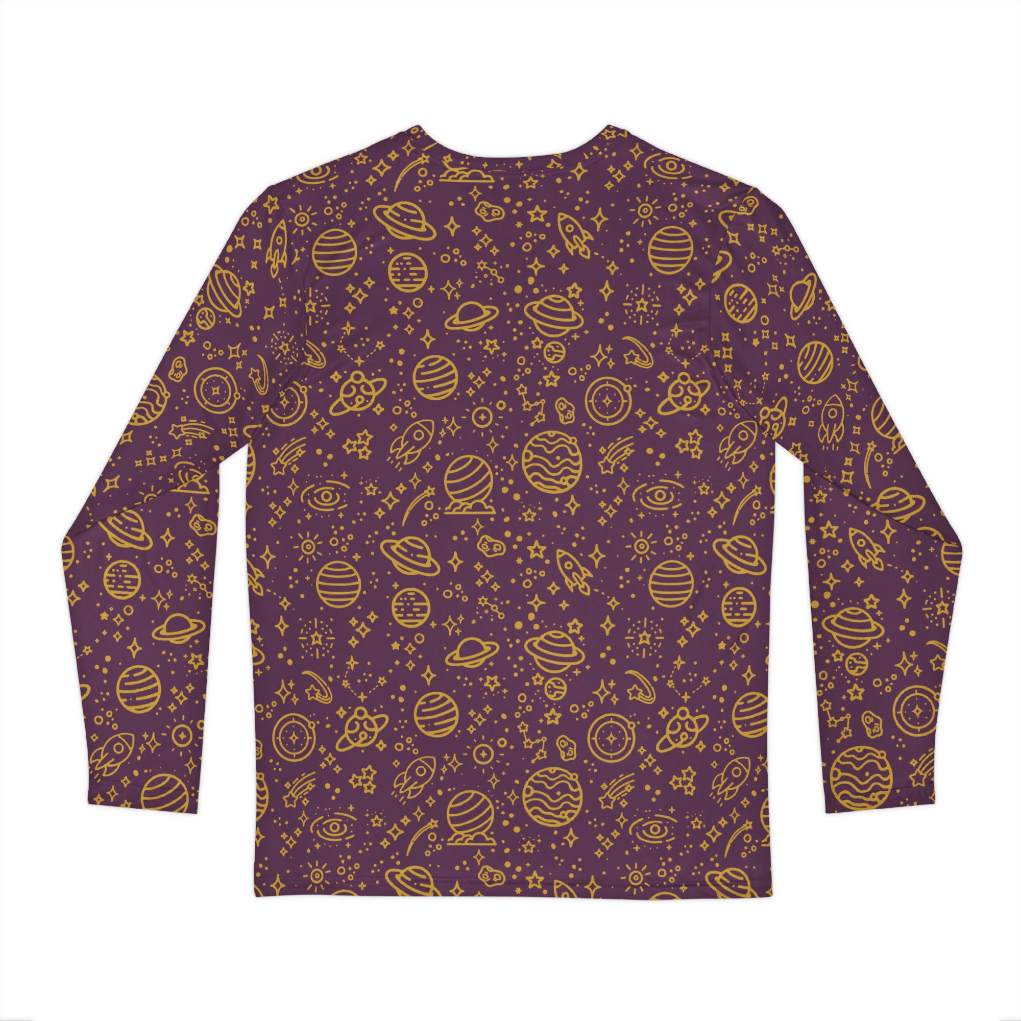 Unisex Long Sleeve Tee- 'Galactic Gold' Long Sleeve T-Shirt