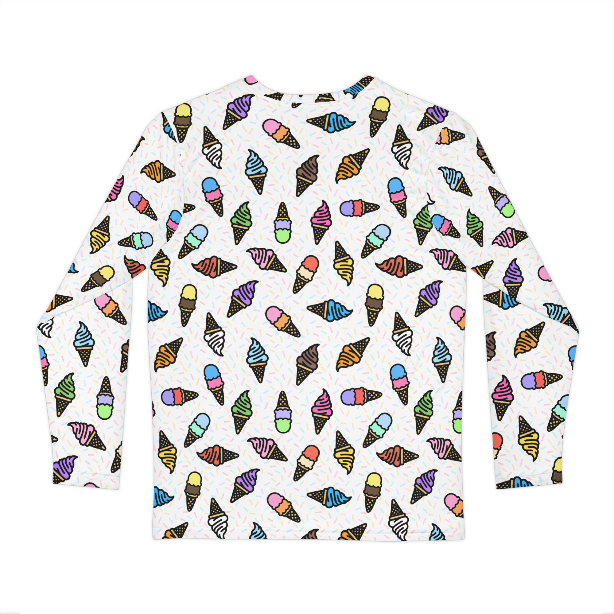 Unisex Long Sleeve Tee- 'Ice Cream' CUT-SEW